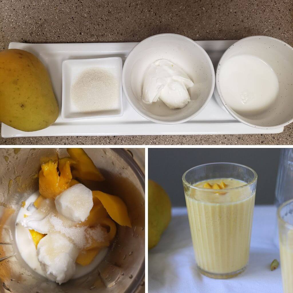 Step wise instructions to make best mango lassi.