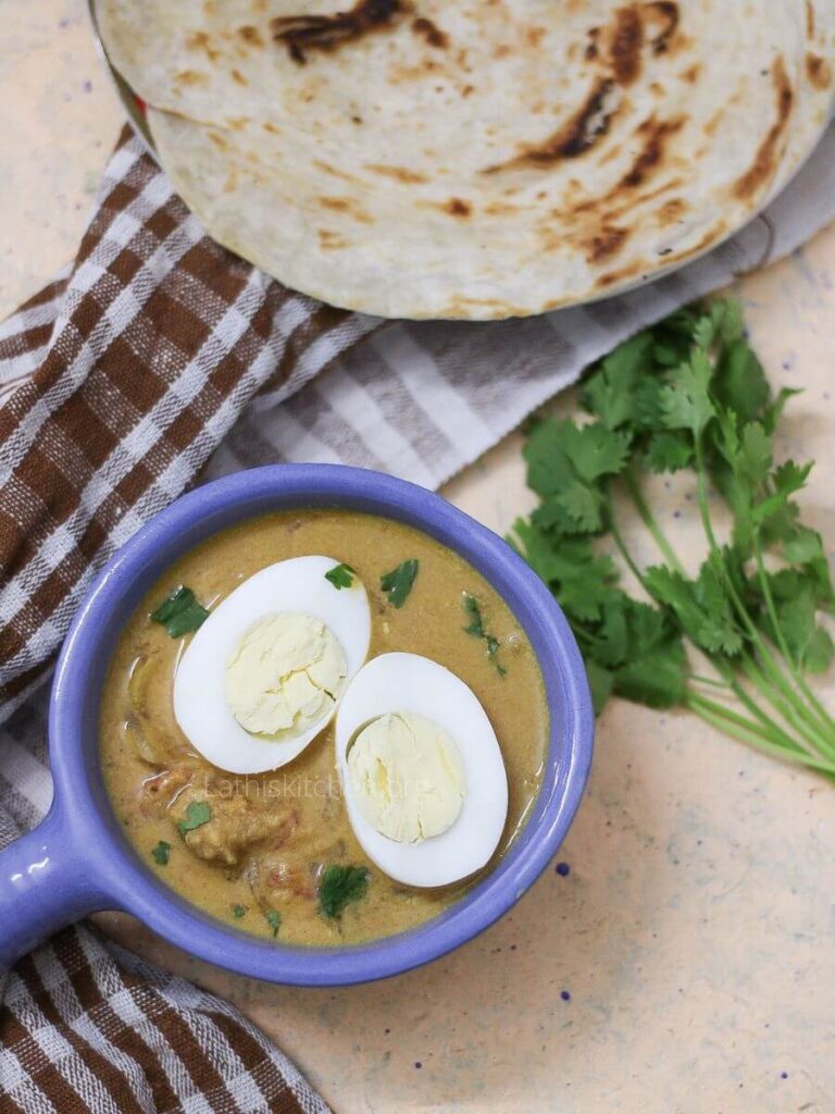 Egg curry with coconut