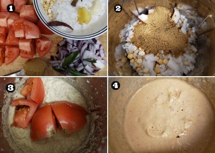 Step wise instructions to make Idli Sambar.