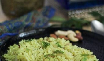 A plate of aval upma.
