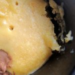 Mug with microwave cake.