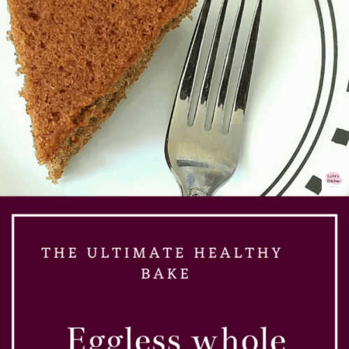 Ragi cake, whole wheat ragi cake, eggless bake,kids,cake,baking