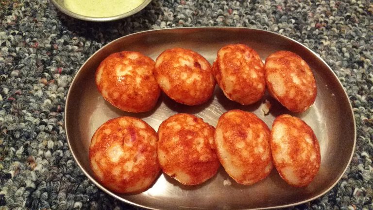 Kara Paniyaram/  Savoury non fried dumplings