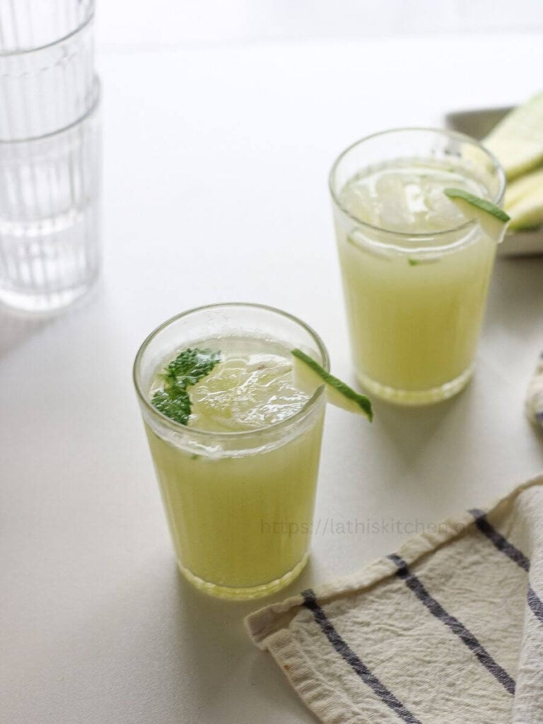 Raw mango cooler with ginger.