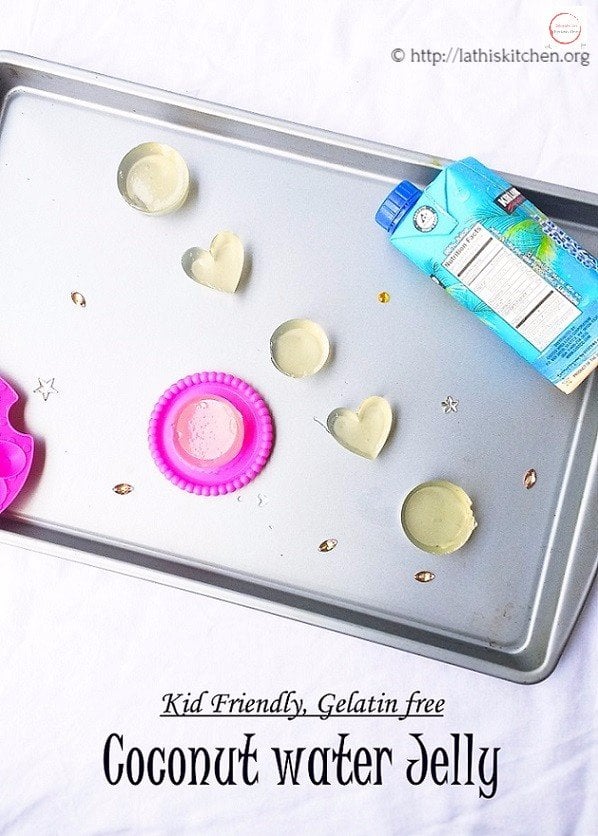 Coconut Water Jelly,Jelly,Kids,Snacks,Kids treat,Gelatin free