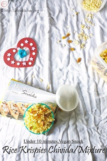 Chivda,Healthy,Snack,Kids,Teatimesnack,easy,Vegan,Rice Krispies Chivda