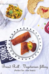 Bread roll, Vegetarian,Tea time snack,Indian,Snack