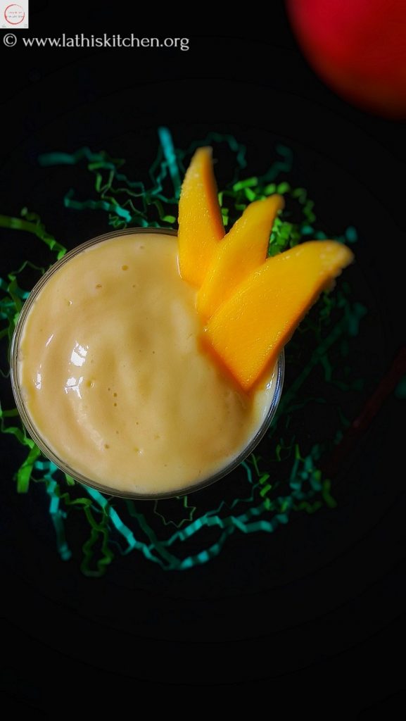Mango Lime Lassi/Mango Lime Yogurt Smoothie - Lathiskitchen