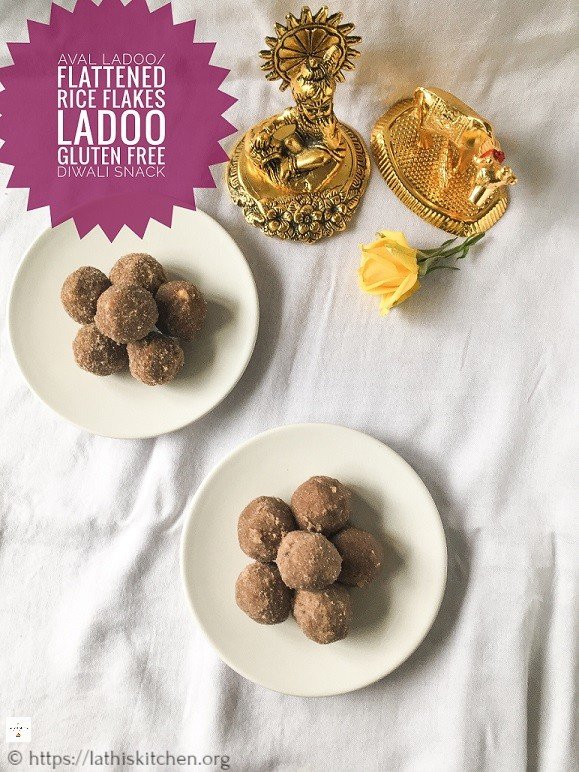 Aval Ladoo,Ladoo,Diwali,Kids,Easy,Red Rice flakes,Aval,Kids,Indian