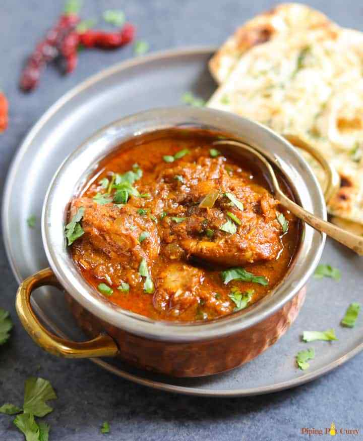 Bowl of Chicken Vindaloo.