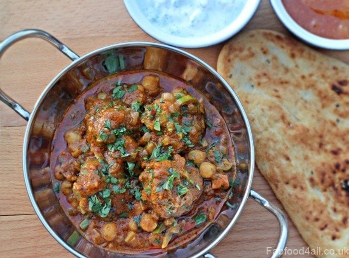 bowl of mutton kofta curry.