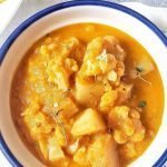 A bowl of Aloo gobi.