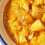 Bowl of Aloo gobi curry.