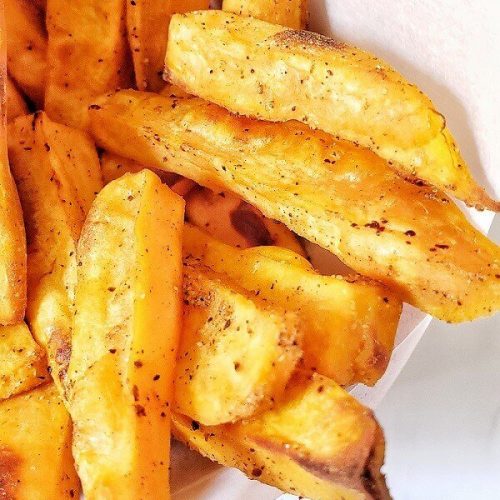 Bowl of sweet potato fries.