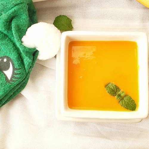 Bowl of Vegan Pumpkin Carrot Soup.
