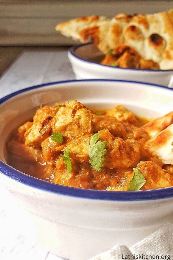 Bowl of Chicken tikka masala.