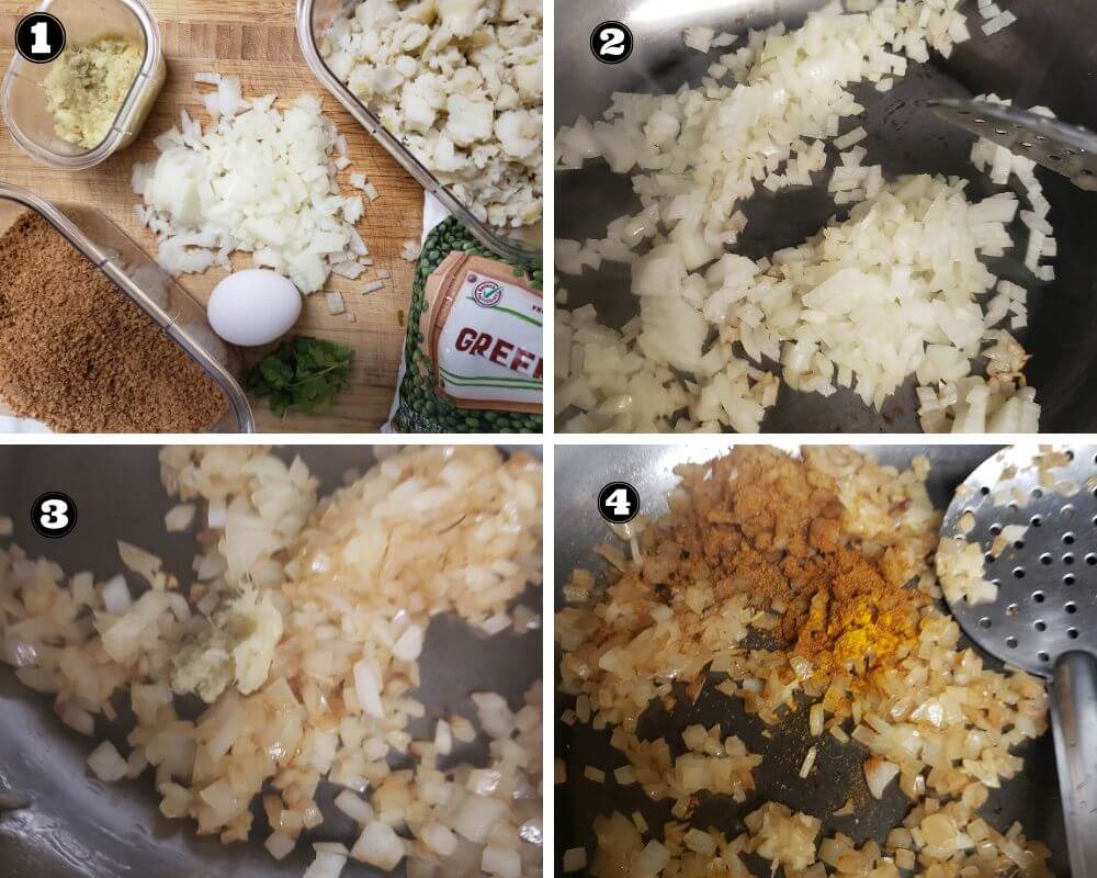 Step wise instructions to make Veg Cutlets.