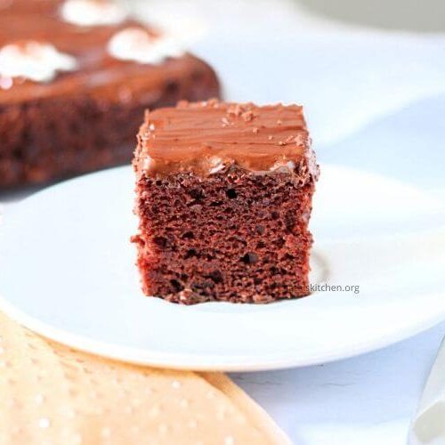 A piece of wacky cake.