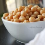 Bowl of Instant pot chickpeas.