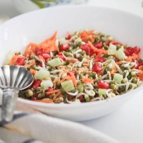 Sprouts salad in a bowl.