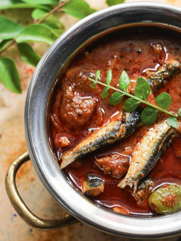 Mathi curry Kerala style without coconut.